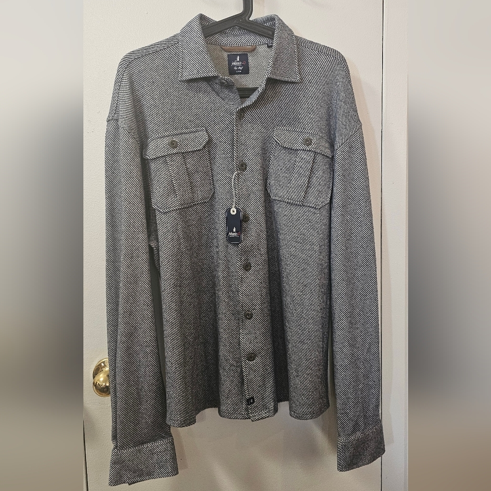 Johnnie O Carl Stretch Flannel Lodge Shirt Men's Size Medium - Picture 4 of 13